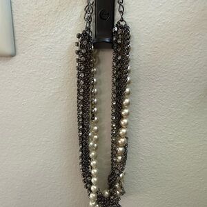 Banana Republic Black and White Pearl Necklace